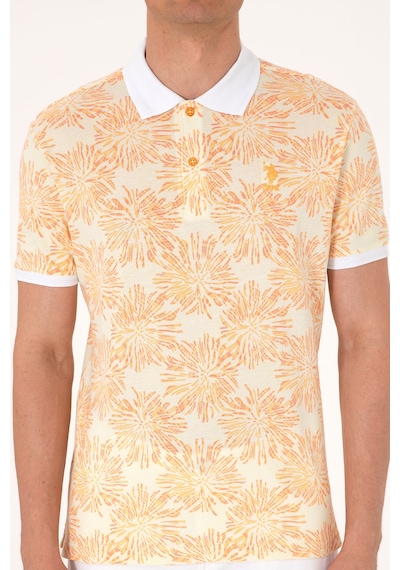 U.S. Polo Assn. Erkek Regular Fit Polo Yaka Turuncu Tişört 50299618-VR202