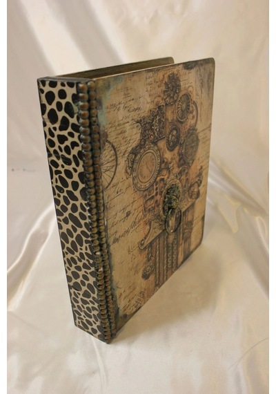 Mücevher Kutusu Kitap Şeklinde Ahşap El Yapımı Hand Made