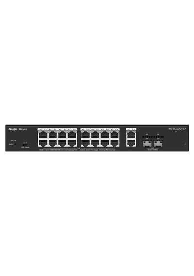 Reyee Rg-es220gs-lp 16 Port Gıgabıt+2xgb Rj45/sfp Uplınk Cloud Yönetilebilir 130w Poe Rackmou