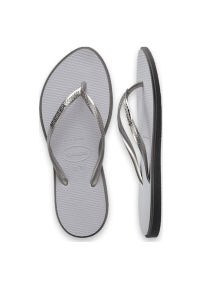 Havaianas 4149584 Sslim Point Parmak Arası Açık Gri Kadın Terlik Siyah