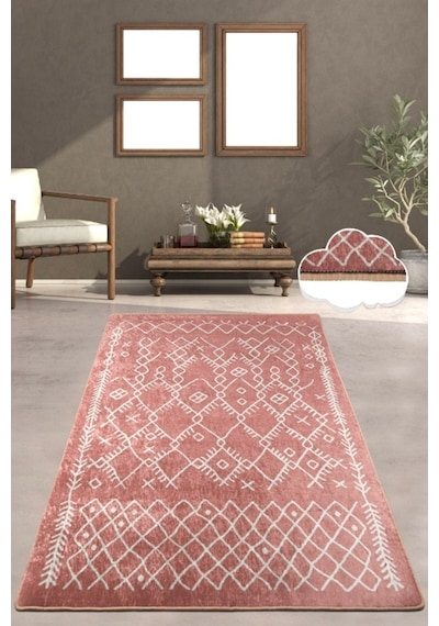 Chart Bej 200X290 Cm Modern Yıkanabilir Kaymaz Taban Halı