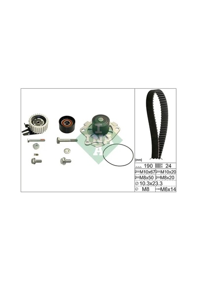 Triger Kayış Seti - Fiat Sedici, Grande Punto, Croma, 159 - Schaeffler-ına-530062430 38542229