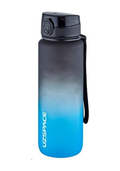 Uzspace 3038 Çift Renk Siyah-Mavi 1000 Ml Matara