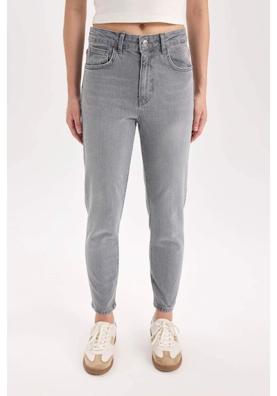 DeFacto Lina Comfort Mom Yüksek Bel Bilek Boy Jean Yıkamalı Pantolon E3438AXNSNM36