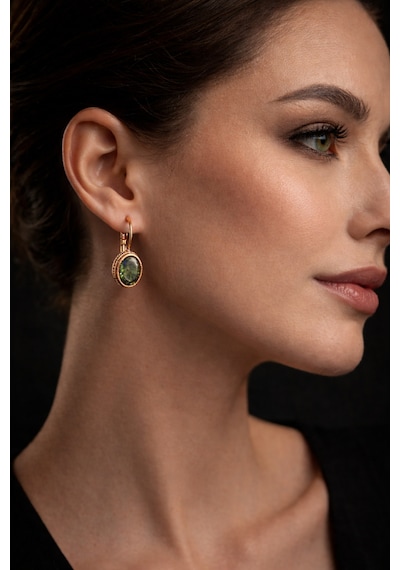 Kadın Renk Değiştiren Doğal Zultanit Oval Model Taşlı Bakır Küpe Diğer