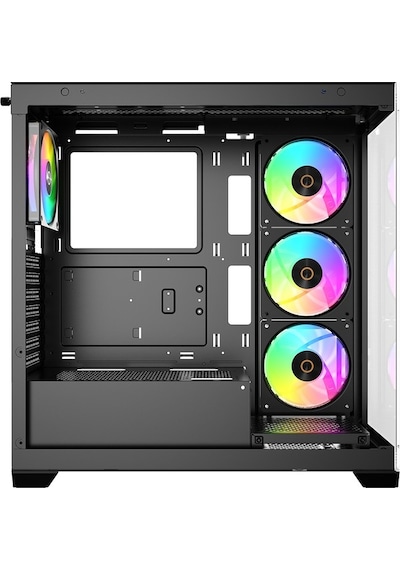 Gamma C72 Siyah Argb Tempered Glass Delta P850 850w 80+ Bronze Atx 3.1 Usb 3.0 Atx Mid Tower Kasa