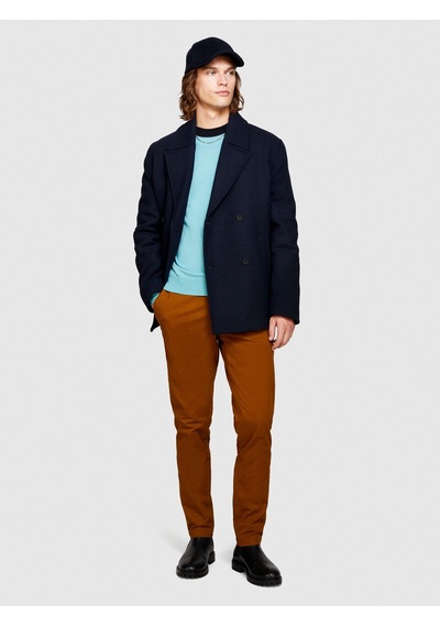 Sisley Esnek Slim Fit Chino Pantolon Erkek Kahverengi Pantolon - 323a4jgcsf03e