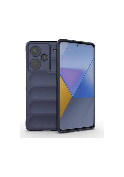 Xiaomi Redmi Note 13 Pro Plus 5g Kılıf Kamera Korumalı Esnek Silikon Parmak Şeritli Pazarplus Lacivert