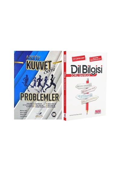 Aktif Problemler Ve Akm Dil Bilgisi Soru Bankası Seti 2 Kitap