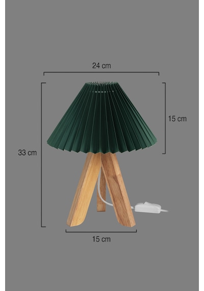 Rino Abajur Tripod Ahşap Ayaklı Pilise/akardeon Şapkalı Masa Lambası - Salon, Yatak Odası, Komodin Üstü Gece Lambası Yeşil Yeşil Rino Abajur Tripod Ahşap Ayaklı Pilise/akardeon Şapkalı Masa Lambası - Salon, Yatak Odası, Komodin Üstü Gece Lambası Yeşil Yeşil