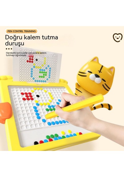 Sevimli Ördek Manyetik Oyuncaklar Çizim Tahtası Kalem Tutmaya Yardımcı Eğitim - 1 Adet