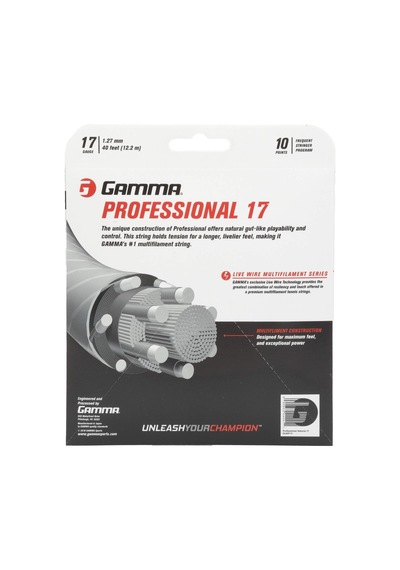 Gamma Tenis Teli Professional 17 Set, Doğal, S