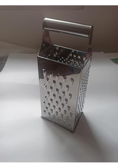 Çelik Rende, 9 Dörtgen Paslanmaz Çok Fonksiyonlu, Ergonomik Tutma Saplı, Dayanıklı Mutfak Rendesi