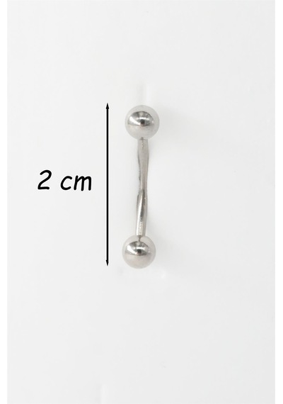 Kadın 316l Anti Alerjenik Topcuklu Piercing Gümüş