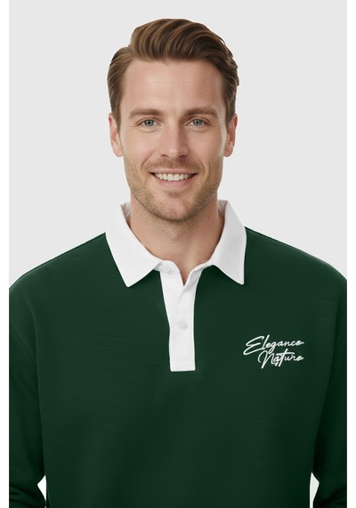 Rizzup Erkek Yeşil Relax Fit İçi Polarlı Polo Yaka Sweatshirt Pamuklu Kalın Sweatshirt 2600762 Rizzup Erkek Yeşil Relax Fit İçi Polarlı Polo Yaka Sweatshirt Pamuklu Kalın Sweatshirt 2600762