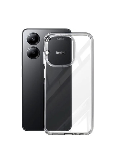 Xiaomi Uyumlu Redmi Note 13 Kapak 1mm Süper Silikon Şeffaf Kılıf