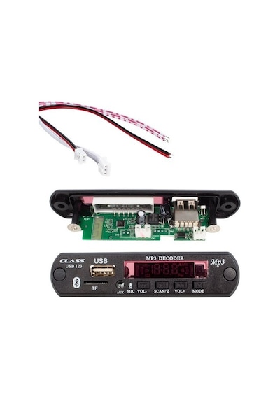 Usb123 Class Bluetooth Araç Aux Usb Çalar Mp3 Modulü