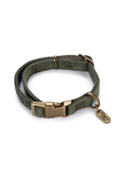 Hnrlıshp Beeztees Dbl Köpek Tasması, Kadife, Nefti, 26-40cm, 15mm Çok Renkli