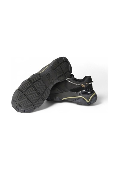 Guess Mıcola-haki Çizgili Kadın Sneaker-fl7mıcfal12-2 Siyah-haki
