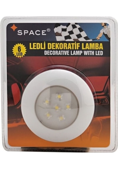 Space Ledli Dekoratif Tavan Lambası 6led Yuvarlak 24v /laak120-1-24
