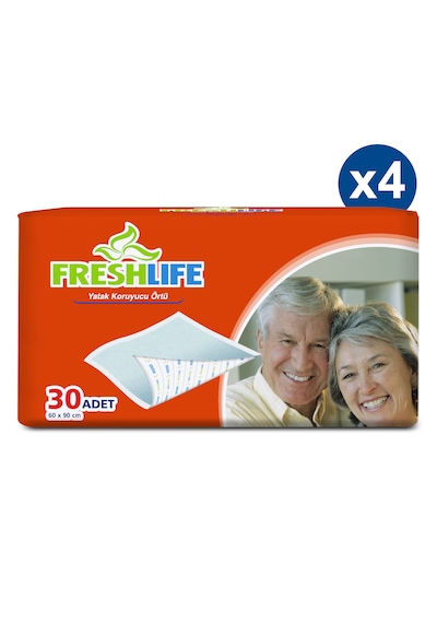 Freshlife Yatak Koruyucu Örtü 60 x 90 CM 30 x 4 Paket 120 Adet