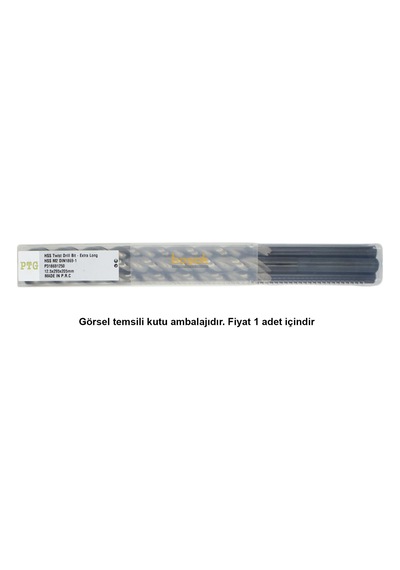 Ptg 12.5x295 Mm Çok Uzun Metal Matkap Ucu Hss Dın 1869 -1