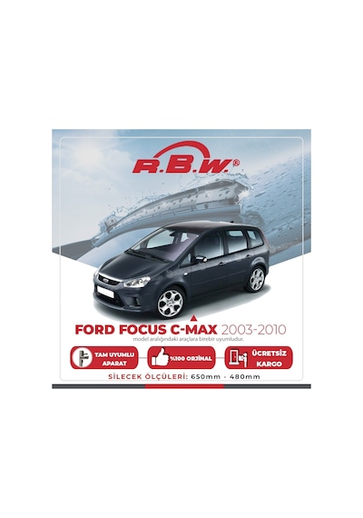 Rbw Ford Focus C-Max 2003 - 2007 Ön Muz Silecek Takımı
