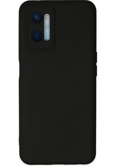 Gld-spt- Newface Oppo A96 Kılıf Nano İçi Kadife Silikon - Siyah