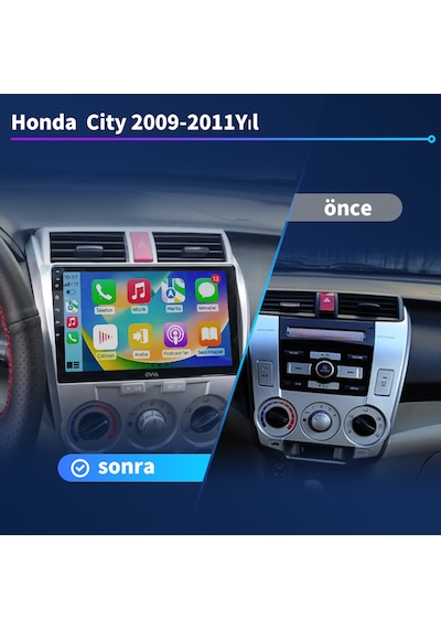 Honda City 2009-2011yıl 4gb Ram 64gb Rom Carplay Multimedya