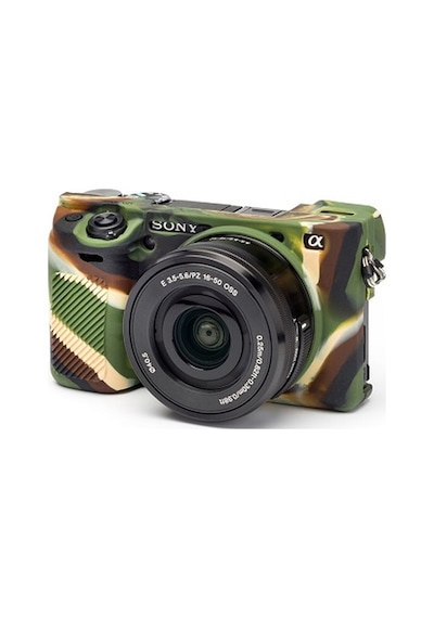 Easycover Sony A6000/A6100/A6300/A6400 Silikon Kılıf (Kamuflaj)