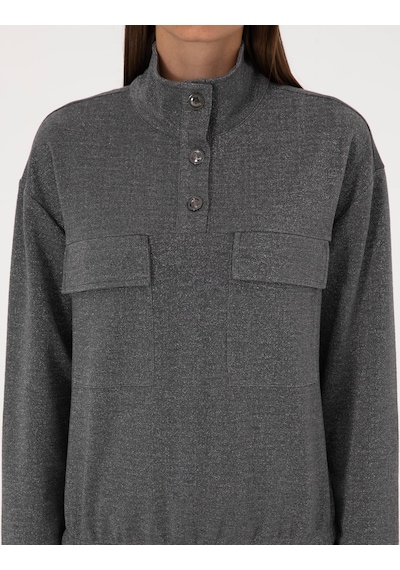 Pierre Cardin Kadın Gri Sweatshirt 50309089-vr024 Gri