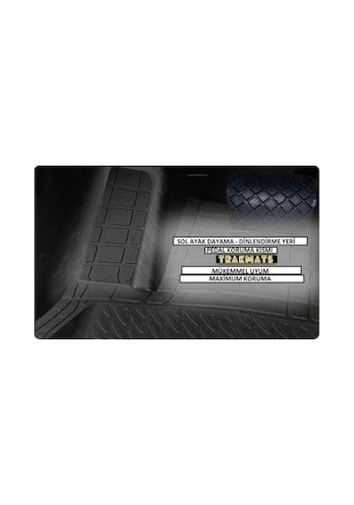 Trakmats Kyb33051 2019 Unıversal Oto Paspas Lüks Yeni Krom Renault Megane 4 Hb İle Uyumlu Açık Bej