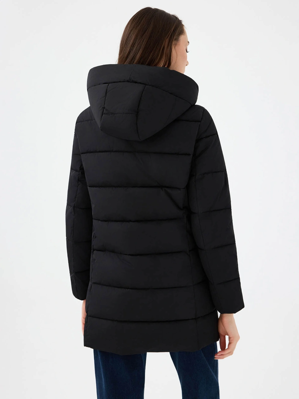 Loft Regular Fit Siyah Kadın Mont Lf2041091 Siyah