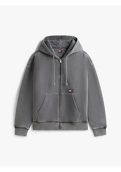 Tommy Hilfiger Tjm 90s Quılt New Classıcs Fz Erkek Siyah Sweatshirt - Dm0dm22364 Siyah