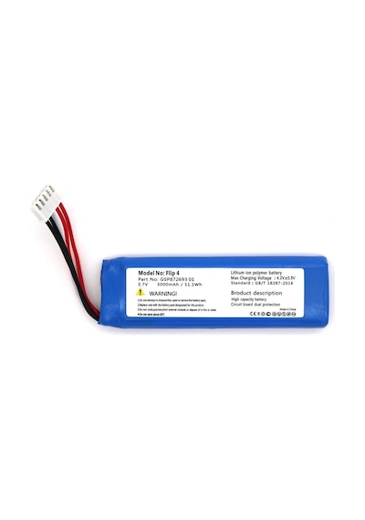 Flip 4 Uyumlu 3.7v 3000 Mah Soketli Batarya