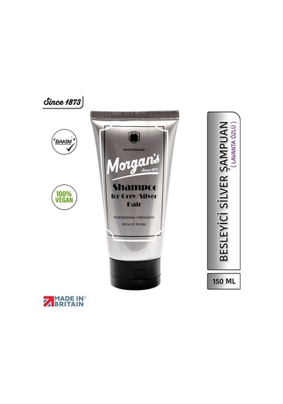 Morgan's Grey & Silver Shampoo - Beyaz Ve Gri Saçlar Için Şampuan 150 Ml