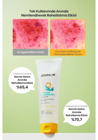Cica Ve Aloe İçerikli, Serinletici Ve Nemlendirici Jel Atopalm Cica Aloe Soothing Gel