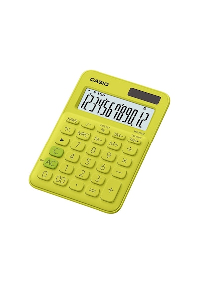 Casio MS-20UC-YG 12 Hane Sarı Masa Üstü Hesap Makinesi