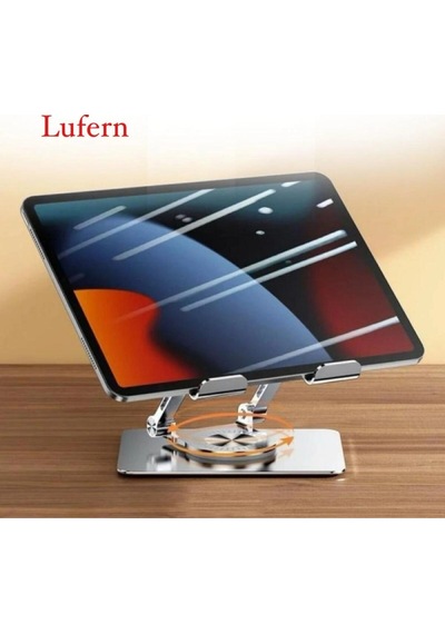 Dayanıklı 360 Derece Dönebilen Yükseltilmiş Masaüstü Ayarlanabilir Metal Tablet Standı Kaymaz