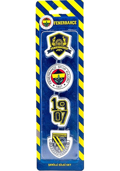 Fenerbahçe Orijinal Lisanslı Kalem Bileklik Kuru Boya Silgi Hediyelik Set Sarı 003 Sarı