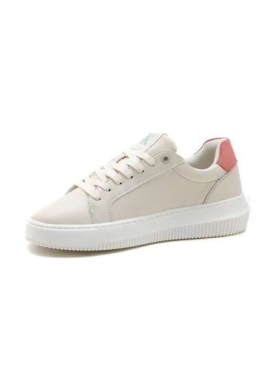 Calvin Klein Kadın Krem Logolu Sneakers Çok Renkli