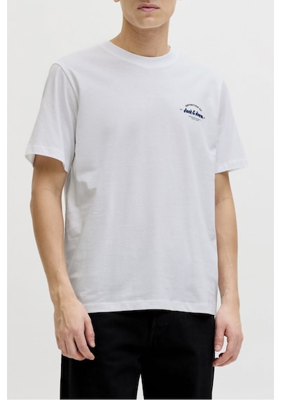 Jack & Jones Erkek T Shirt 12288113 Beyaz Beyaz