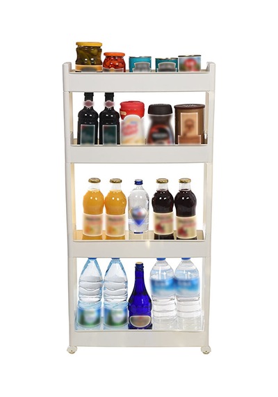 Motek Slim Organizer 4lü Raf Beyaz