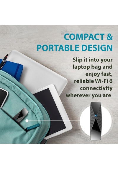 D-link Dwa-x1850 Kablosuz Ax1800 Wi-fi 6 Dual Band Usb 3.0 Adaptör
