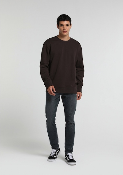 Colin's Colins Relaxed Fit Yuvarlak Yaka Düz Erkek Kahverengi Sweatshirt Cl1082533 Q1.v2 Brw