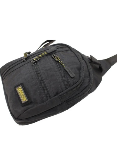 Ogdo - Kanvas Çapraz Sırt, Göğüs Çantası Ve Omuz Çantası - Body Bag - 4924 Gri