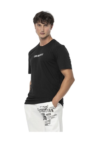 Ct787 Büyük Sırt Marka Baskılı Erkek T-shirt 001