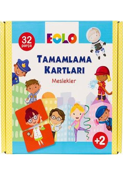 '+2 Yaş Meslekler Tamamlama Kartları (Eolo)