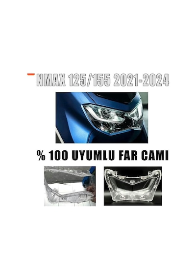Nmax 125/155 2021-2024 Uyumlu Far Camı İthal