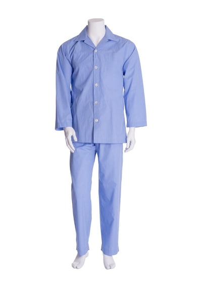 The Don Mavi Renk Poplin Erkek Pijama Takımı